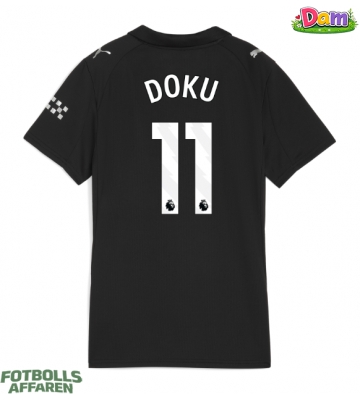 Manchester City Jeremy Doku #11 Bortatröja Kvinnor 2025-26 Kortärmad